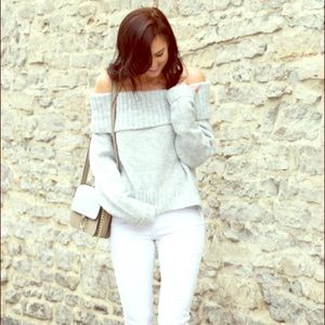 Off the shoulder sweater